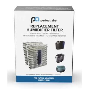 Perfect Aire V-0001 Evaporative Humidifier Wick Filter -7-1/4” x 9-3/4” x 1-1/2”
